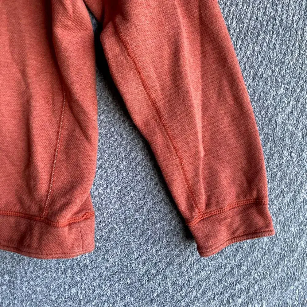 Tommy Bahama Men's Size Medium Orange Long Sleeve 1/4 Zip Pullover Sweater